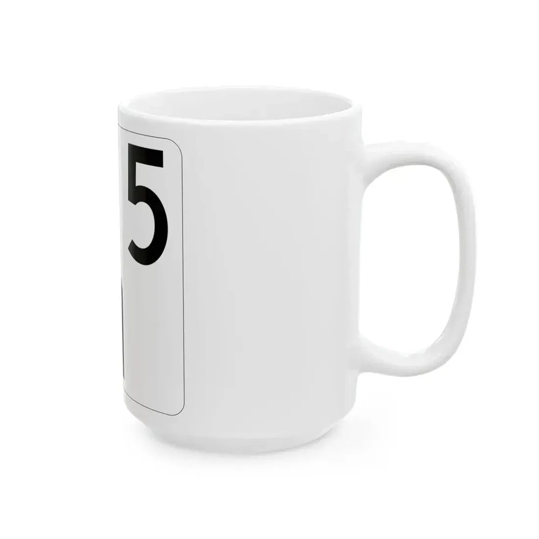 Idaho 5 (Idaho) (Road Sign) White Coffee Mug - Go Mug Yourself