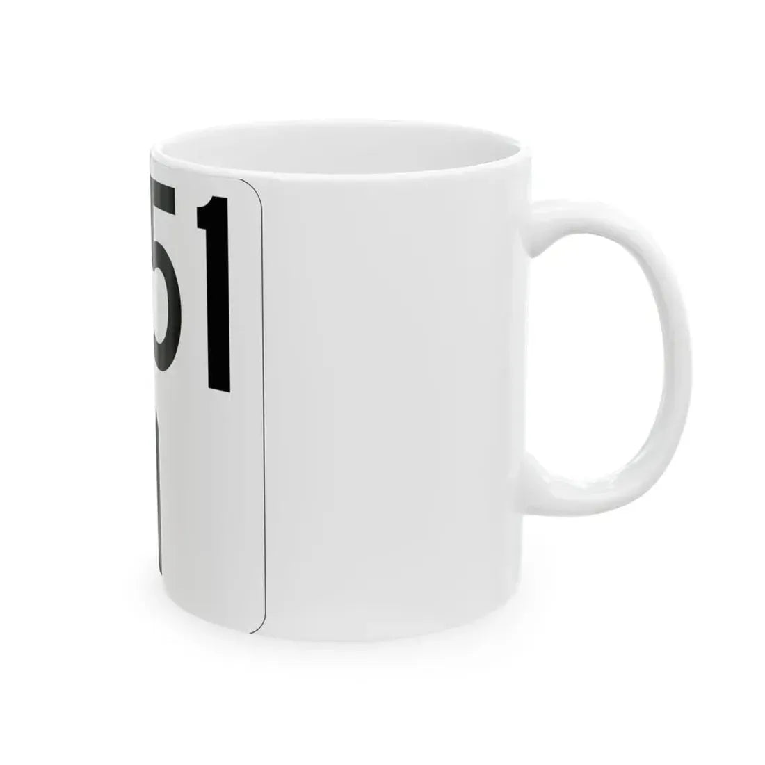 Idaho 51 (Idaho) (Road Sign) White Coffee Mug - Go Mug Yourself