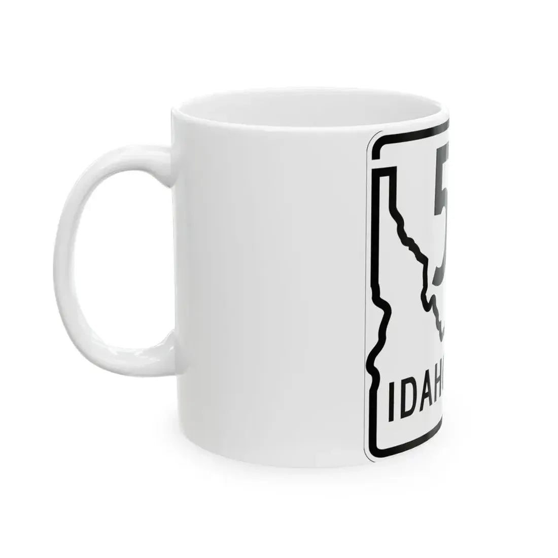 Idaho 52A 1955 (Idaho) (Road Sign) White Coffee Mug - Go Mug Yourself