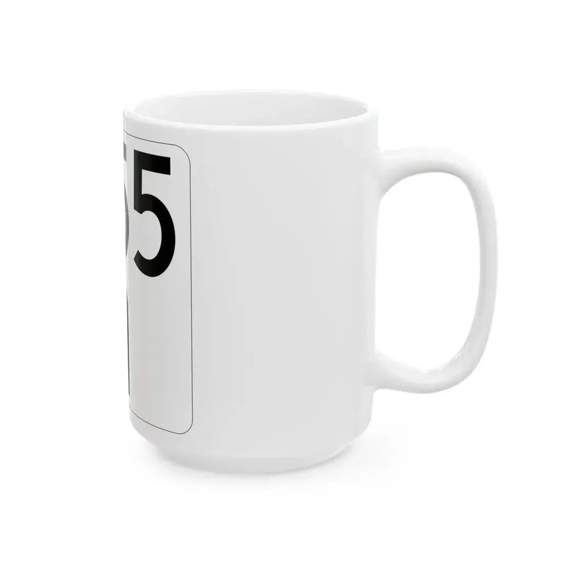 Idaho 55 (Idaho) (Road Sign) White Coffee Mug - Go Mug Yourself