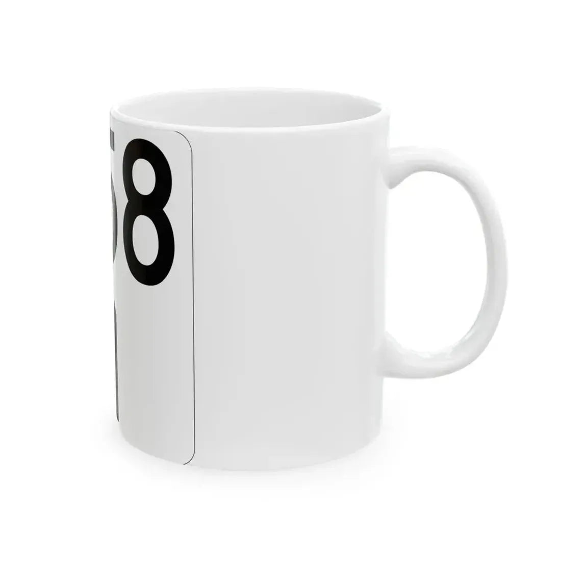 Idaho 58 (Idaho) (Road Sign) White Coffee Mug - Go Mug Yourself