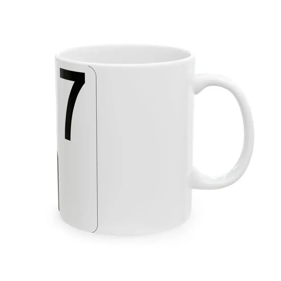 Idaho 7 (Idaho) (Road Sign) White Coffee Mug - Go Mug Yourself