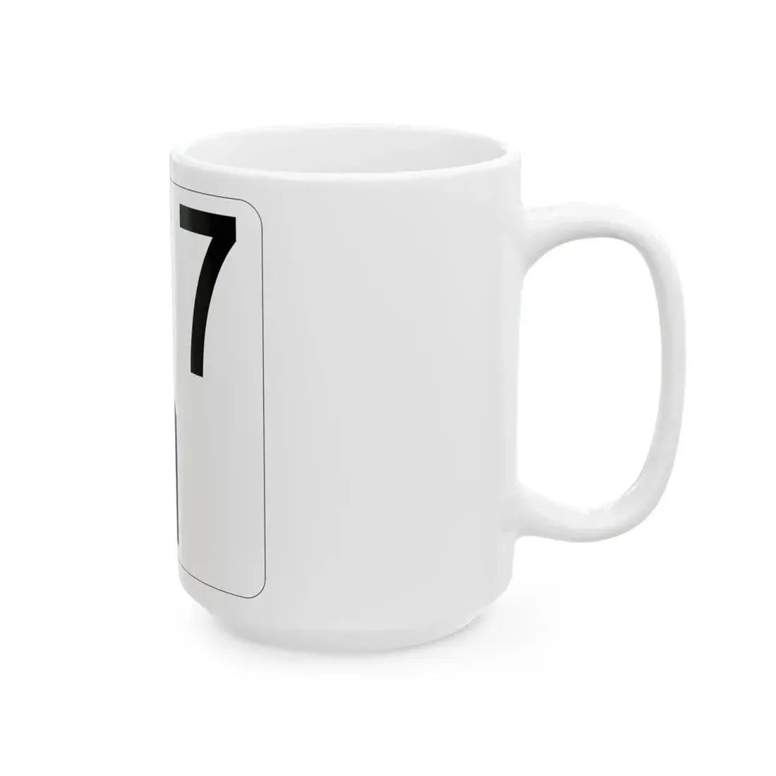 Idaho 7 (Idaho) (Road Sign) White Coffee Mug - Go Mug Yourself