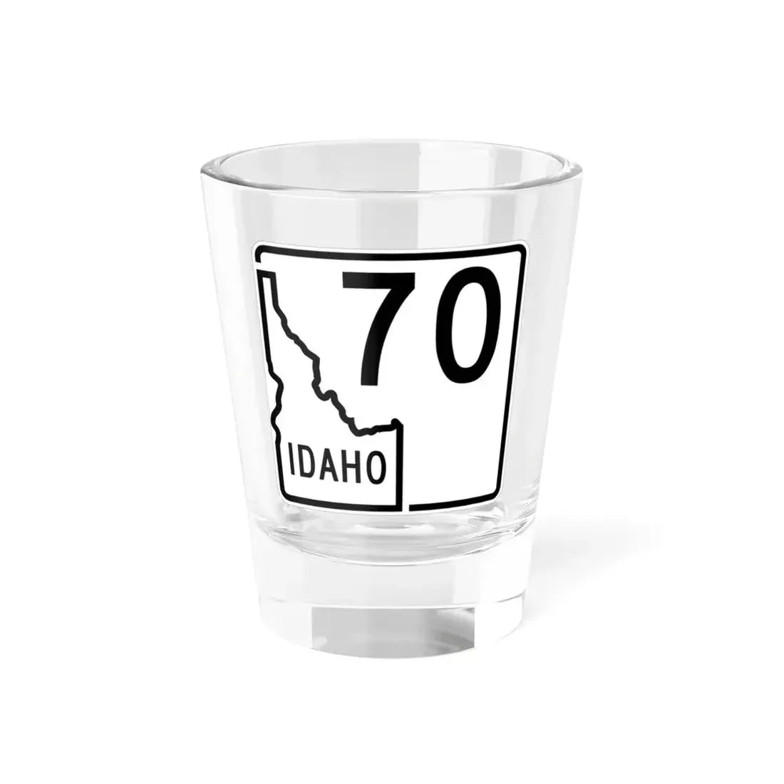 Idaho 70 1955 (Idaho) (Road Sign) Shot Glass 1.5oz 1.5oz - Go Mug Yourself