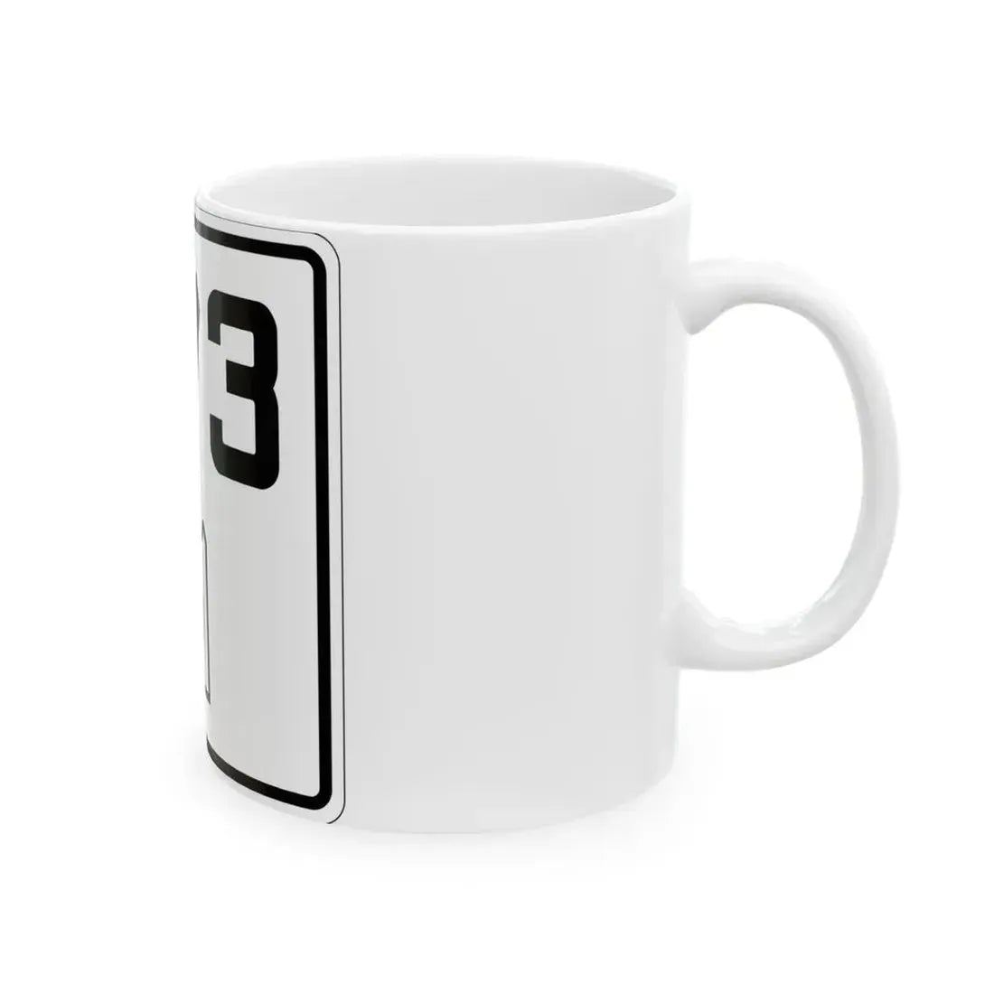 Idaho 73 1930 (Idaho) (Road Sign) White Coffee Mug - Go Mug Yourself