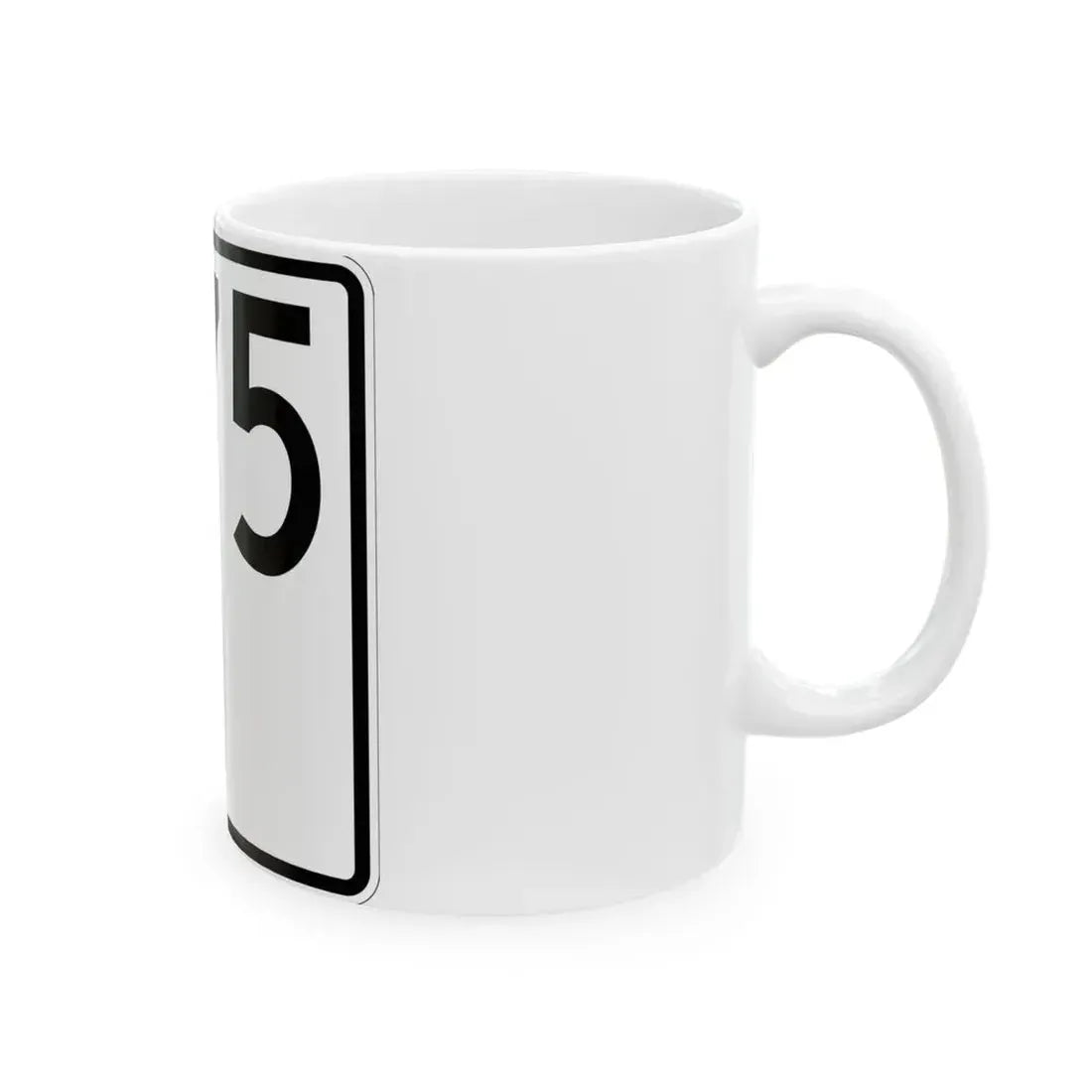 Idaho 75 1955 (Idaho) (Road Sign) White Coffee Mug - Go Mug Yourself