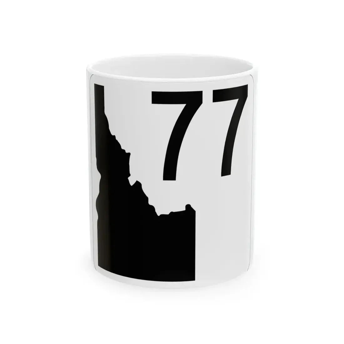 Idaho 77 (Idaho) (Road Sign) White Coffee Mug 11oz - Go Mug Yourself