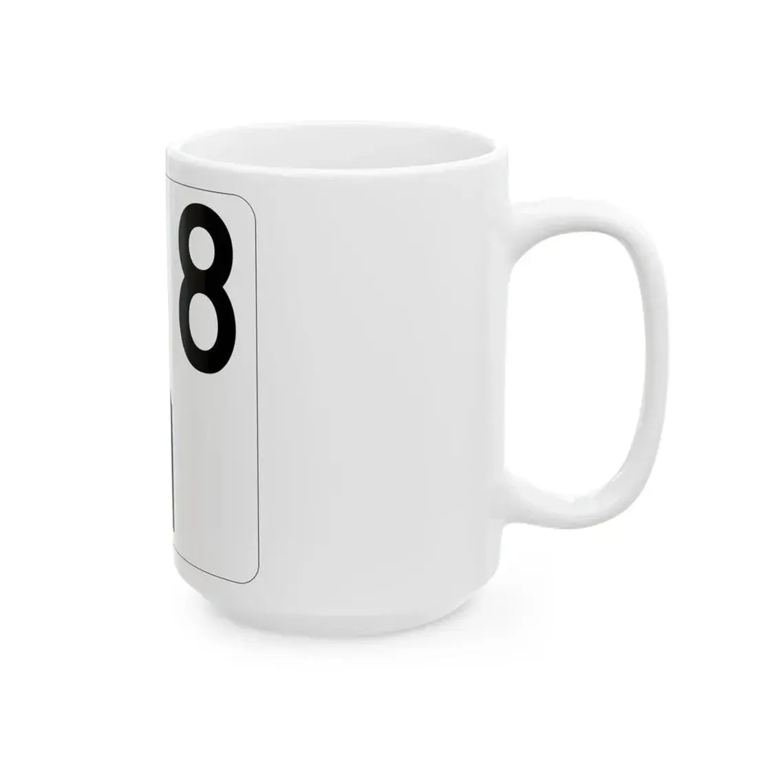 Idaho 8 (Idaho) (Road Sign) White Coffee Mug - Go Mug Yourself
