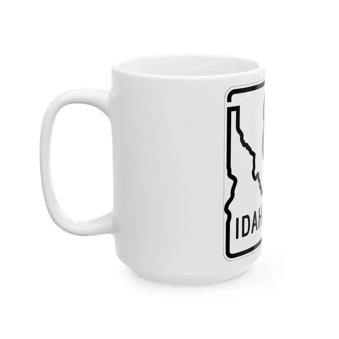 Idaho 80 1955 (Idaho) (Road Sign) White Coffee Mug - Go Mug Yourself