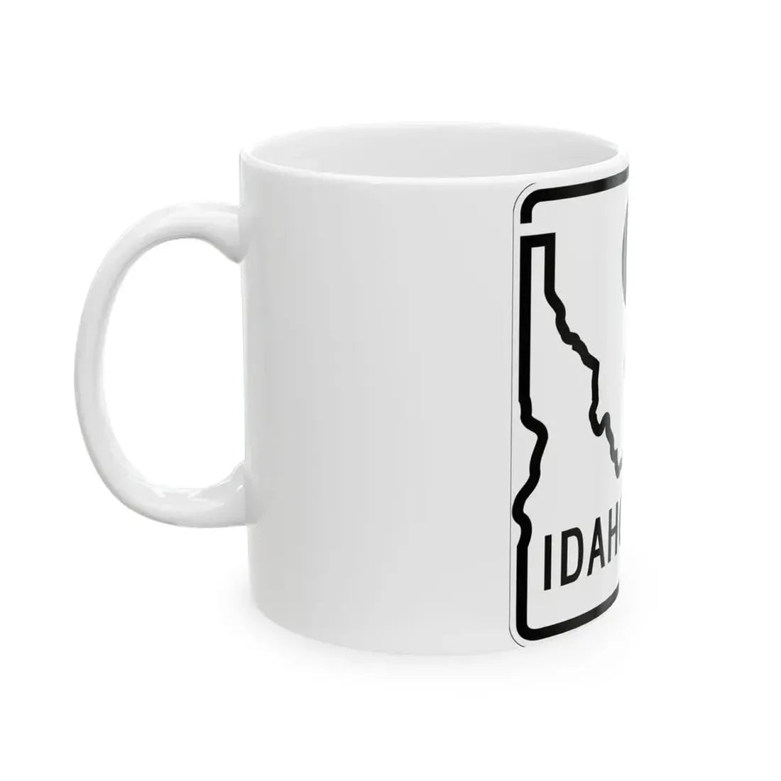 Idaho 96 1955 (Idaho) (Road Sign) White Coffee Mug - Go Mug Yourself