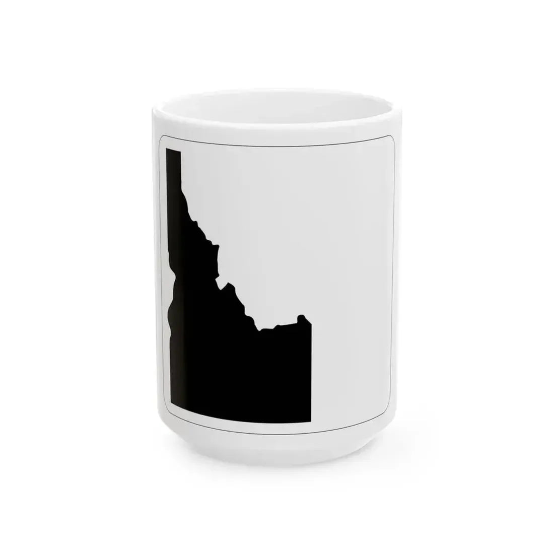 Idaho blank (Idaho) (Road Sign) White Coffee Mug 15oz - Go Mug Yourself