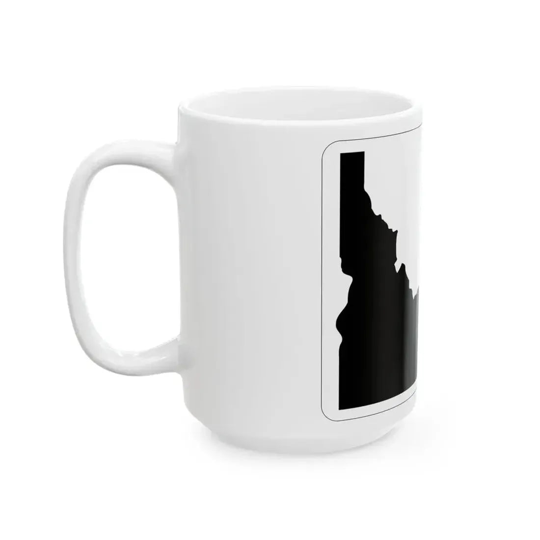 Idaho blank wide (Idaho) (Road Sign) White Coffee Mug - Go Mug Yourself