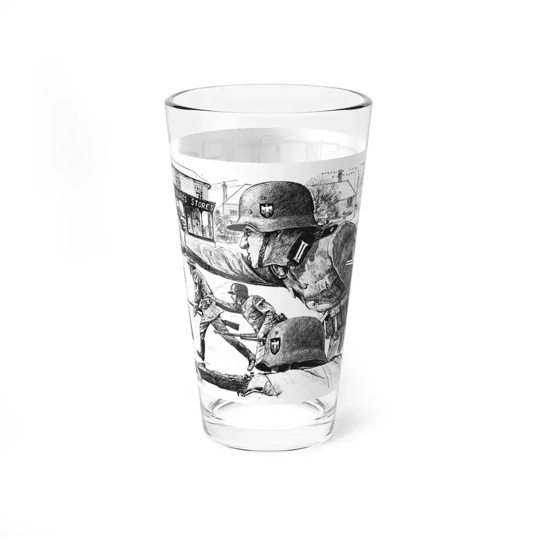 If Hitler Had Invaded England by C. S. Forester, The Saturday Evening Post, 1960 - Pint Glass 16oz - Go Mug Yourself