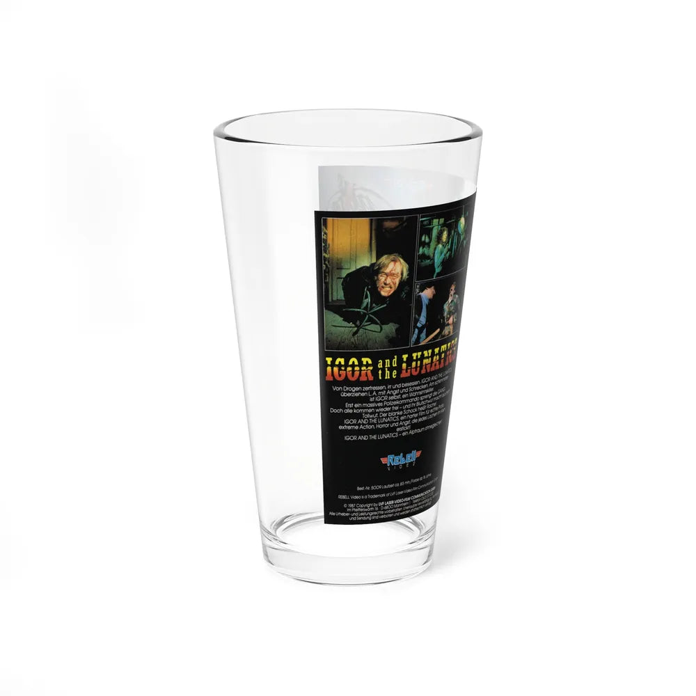 IGOR AND THE LUNATICS (VHS COVER) Pint Glass 16oz - Go Mug Yourself