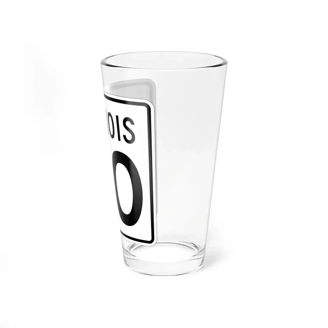 Illinois 00 1960 (Illinois) (Road Sign) Pint Glass 16oz - Go Mug Yourself