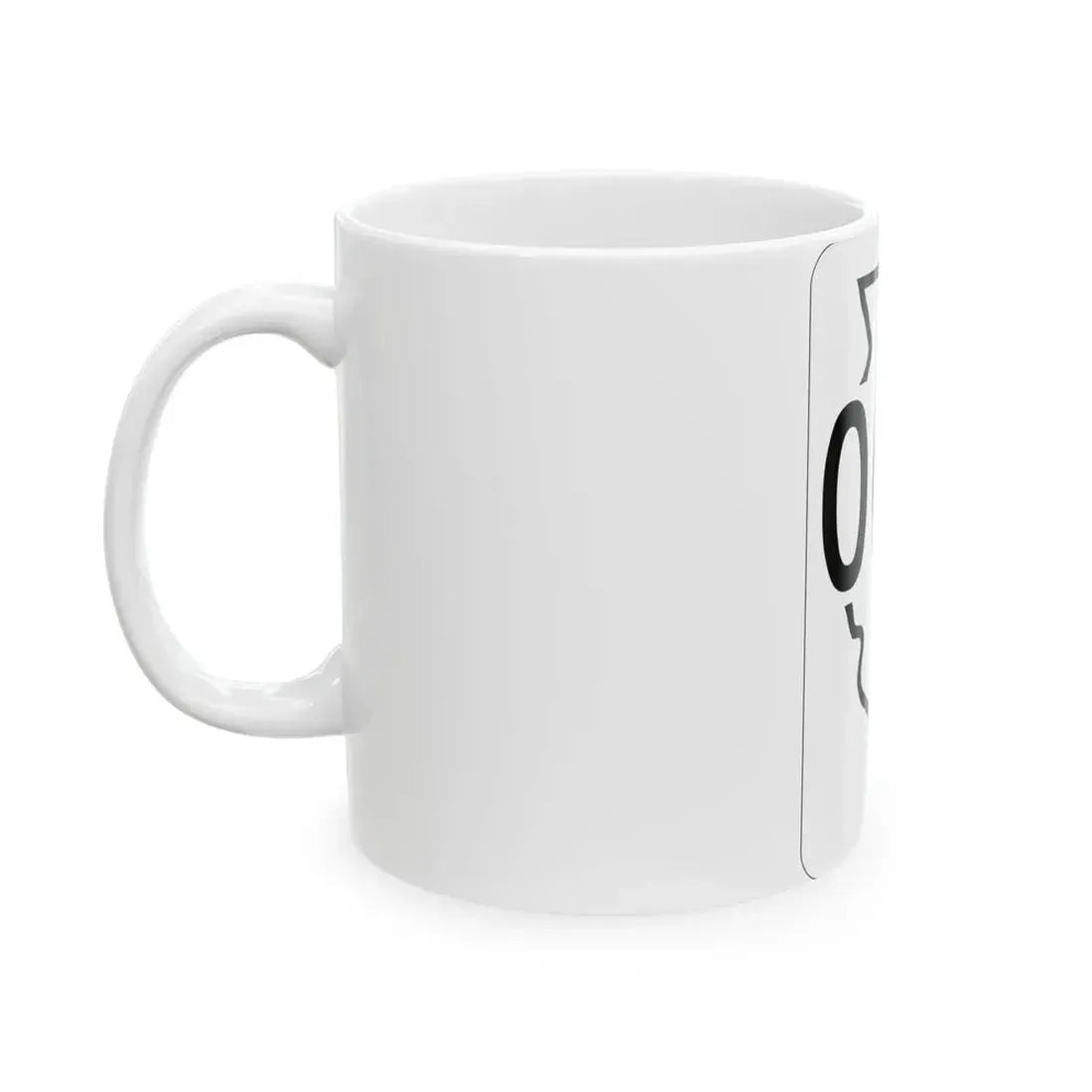 Illinois 000 1950 (Illinois) (Road Sign) White Coffee Mug - Go Mug Yourself