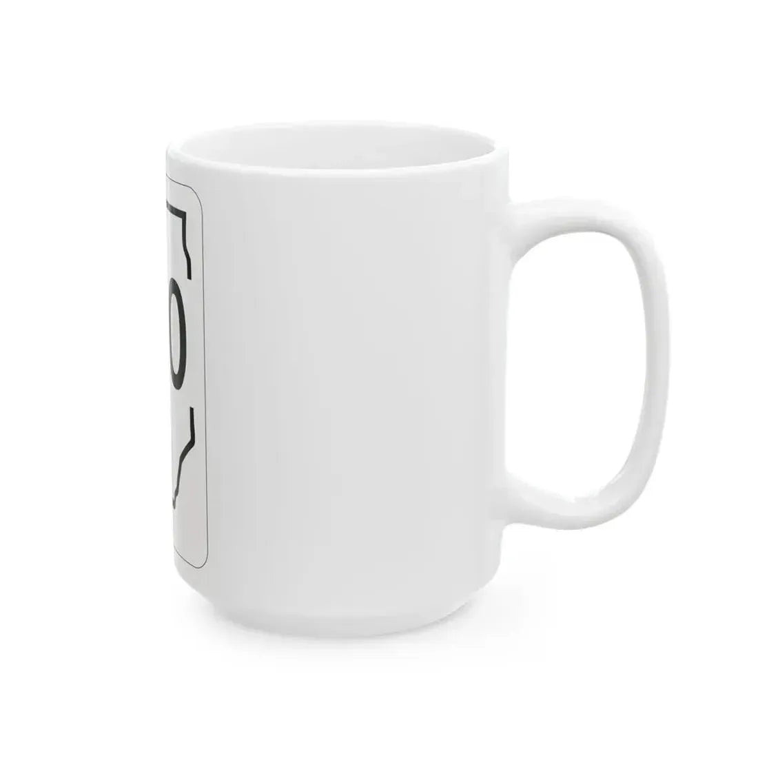 Illinois 100 1950 (Illinois) (Road Sign) White Coffee Mug - Go Mug Yourself