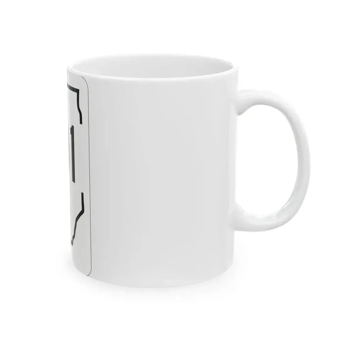 Illinois 101 1950 (Illinois) (Road Sign) White Coffee Mug - Go Mug Yourself