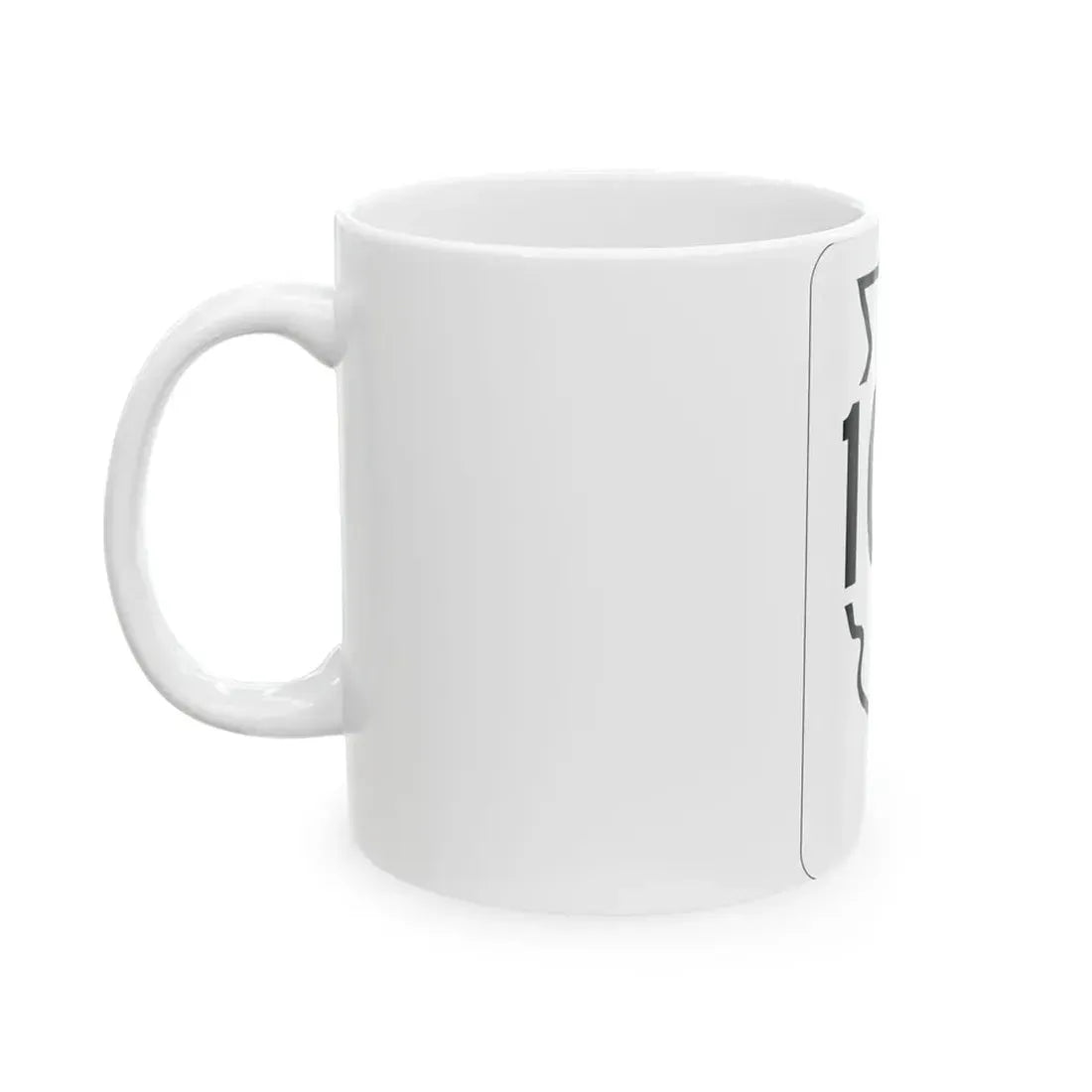 Illinois 104 1950 (Illinois) (Road Sign) White Coffee Mug - Go Mug Yourself