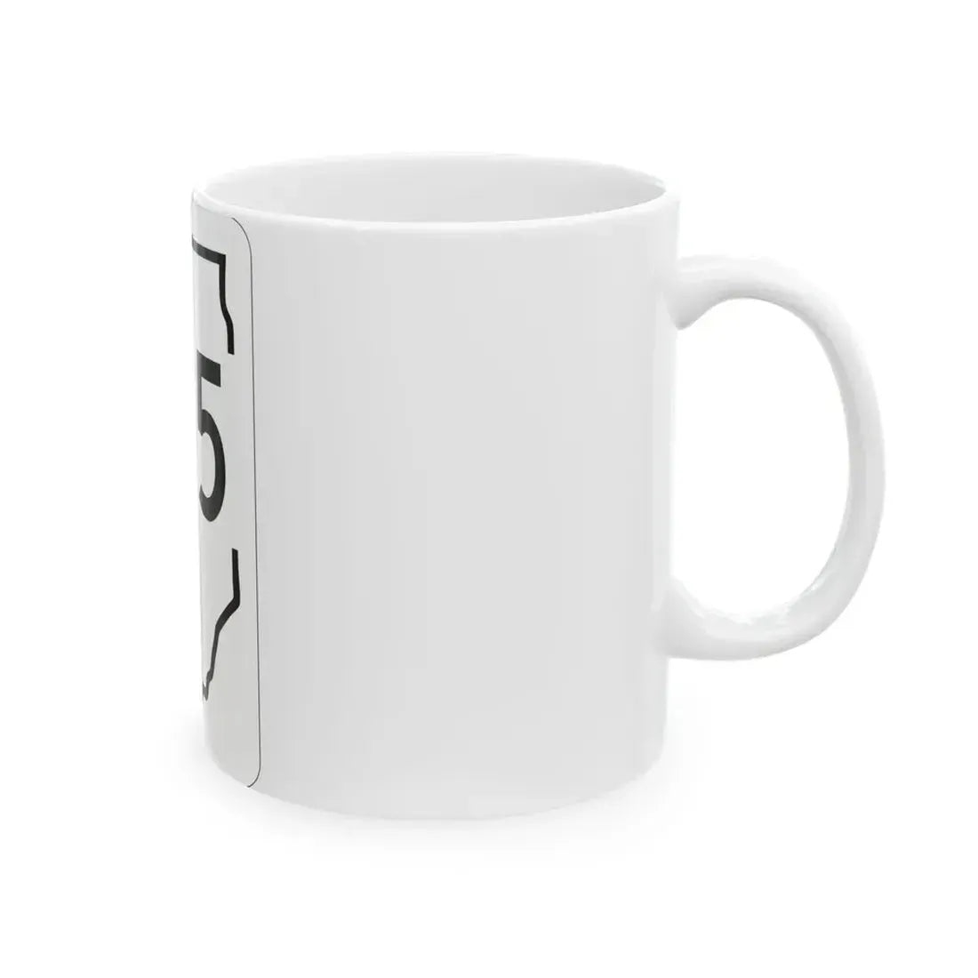 Illinois 105 1950 (Illinois) (Road Sign) White Coffee Mug - Go Mug Yourself