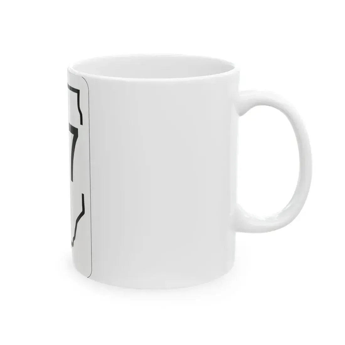 Illinois 107 1950 (Illinois) (Road Sign) White Coffee Mug - Go Mug Yourself
