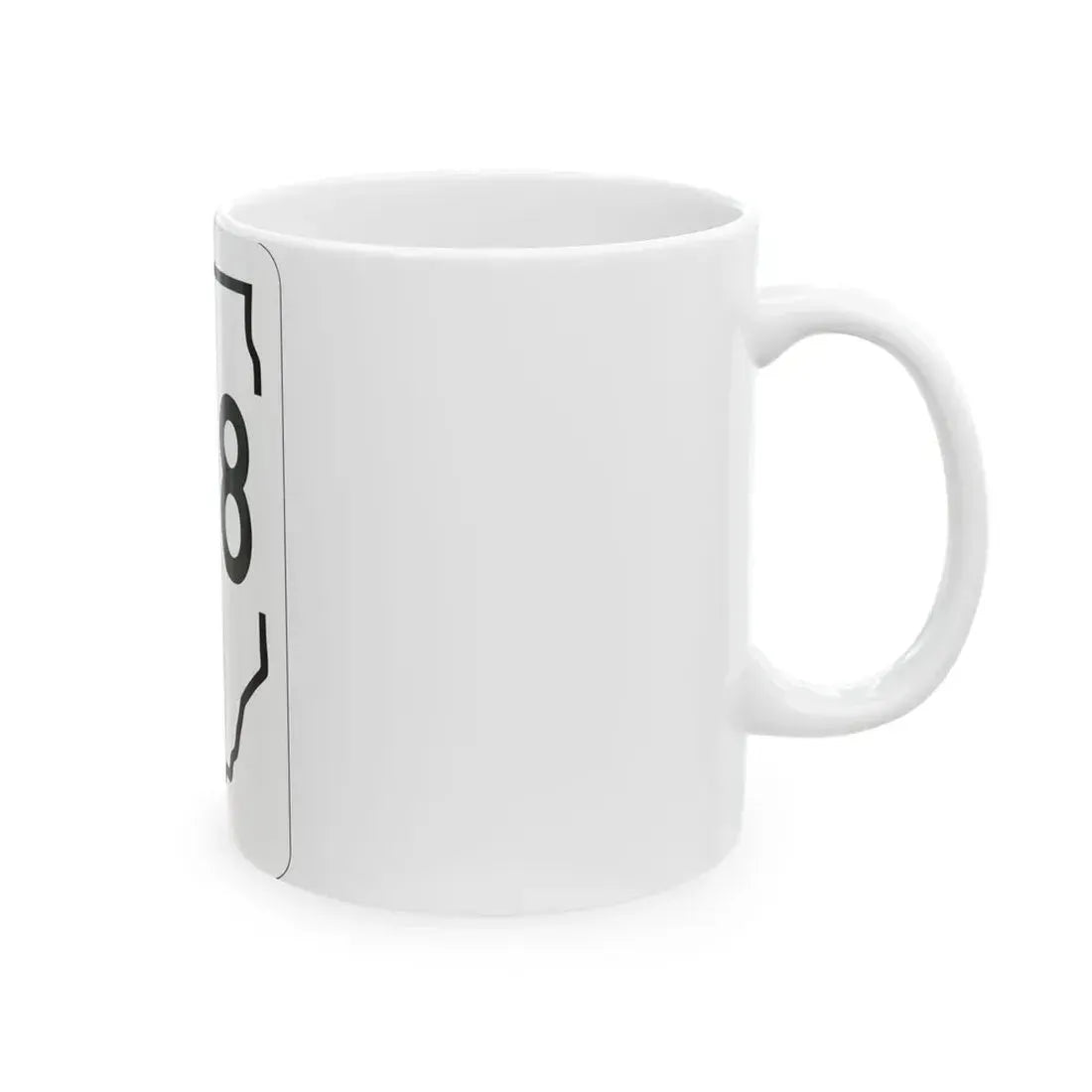 Illinois 108 1950 (Illinois) (Road Sign) White Coffee Mug - Go Mug Yourself