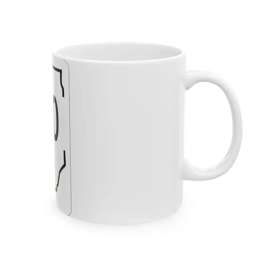Illinois 110 1950 (Illinois) (Road Sign) White Coffee Mug - Go Mug Yourself