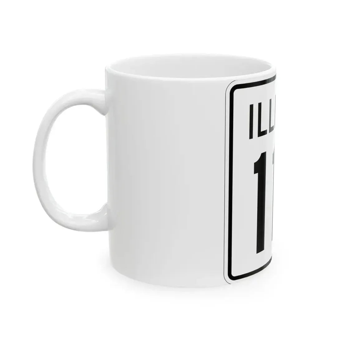 Illinois 112 1960 (Illinois) (Road Sign) White Coffee Mug - Go Mug Yourself