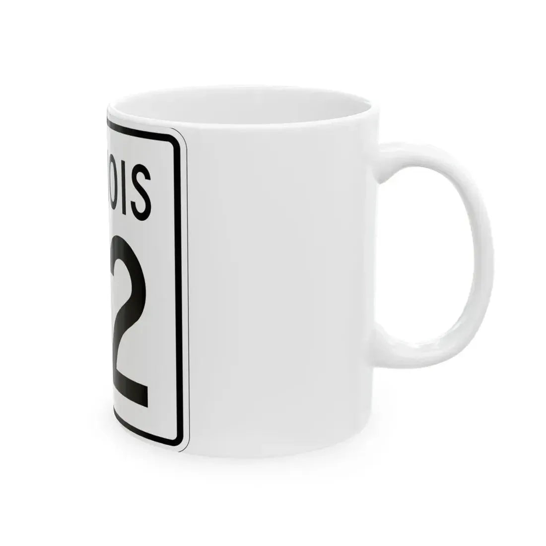 Illinois 112 1960 (Illinois) (Road Sign) White Coffee Mug - Go Mug Yourself