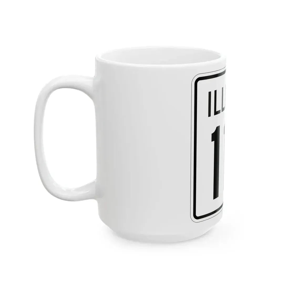 Illinois 112 1960 (Illinois) (Road Sign) White Coffee Mug - Go Mug Yourself