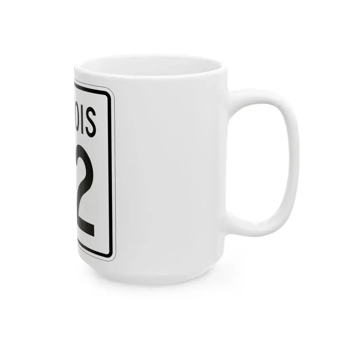 Illinois 112 1960 (Illinois) (Road Sign) White Coffee Mug - Go Mug Yourself