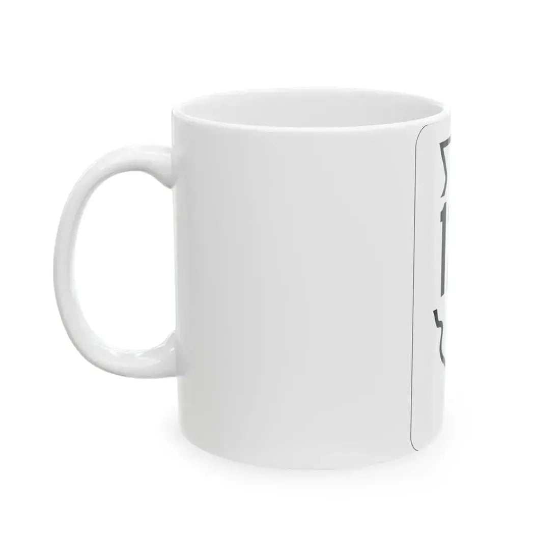 Illinois 121 1950 (Illinois) (Road Sign) White Coffee Mug - Go Mug Yourself
