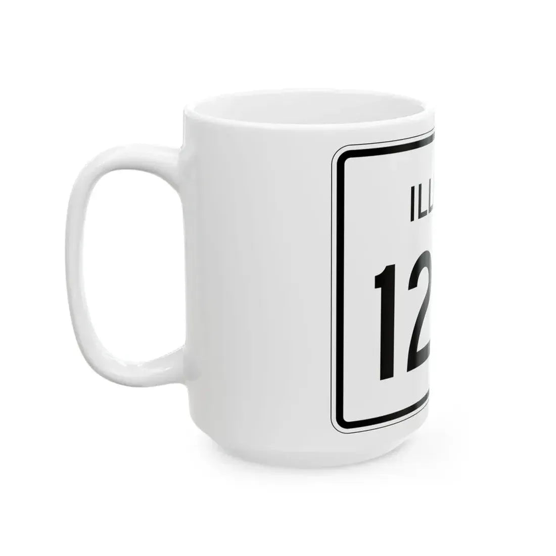 Illinois 128A (Illinois) (Road Sign) White Coffee Mug - Go Mug Yourself