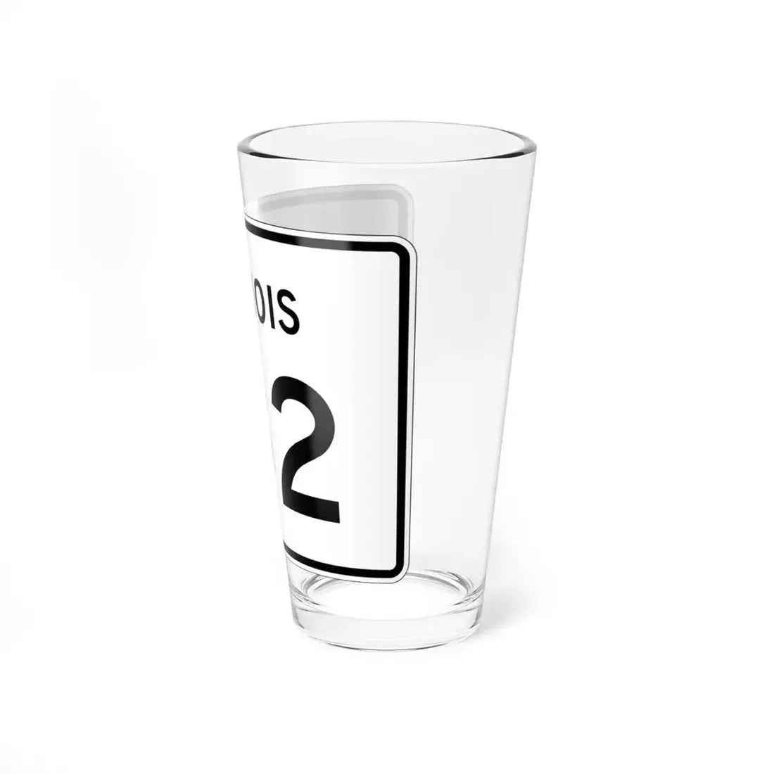 Illinois 132 (Illinois) (Road Sign) Pint Glss 16oz - Go Mug Yourself