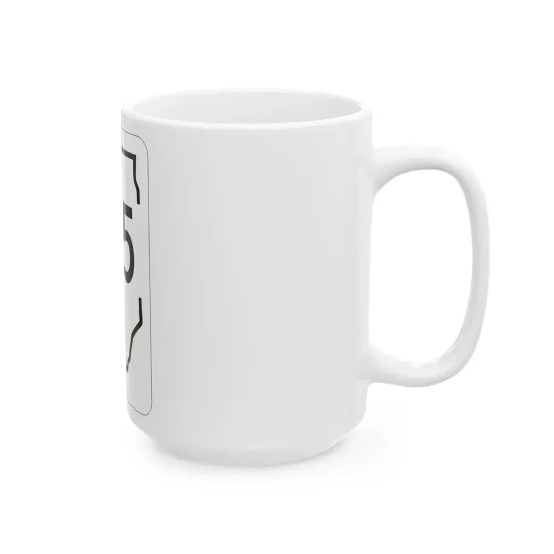 Illinois 135 1950 (Illinois) (Road Sign) White Coffee Mug - Go Mug Yourself