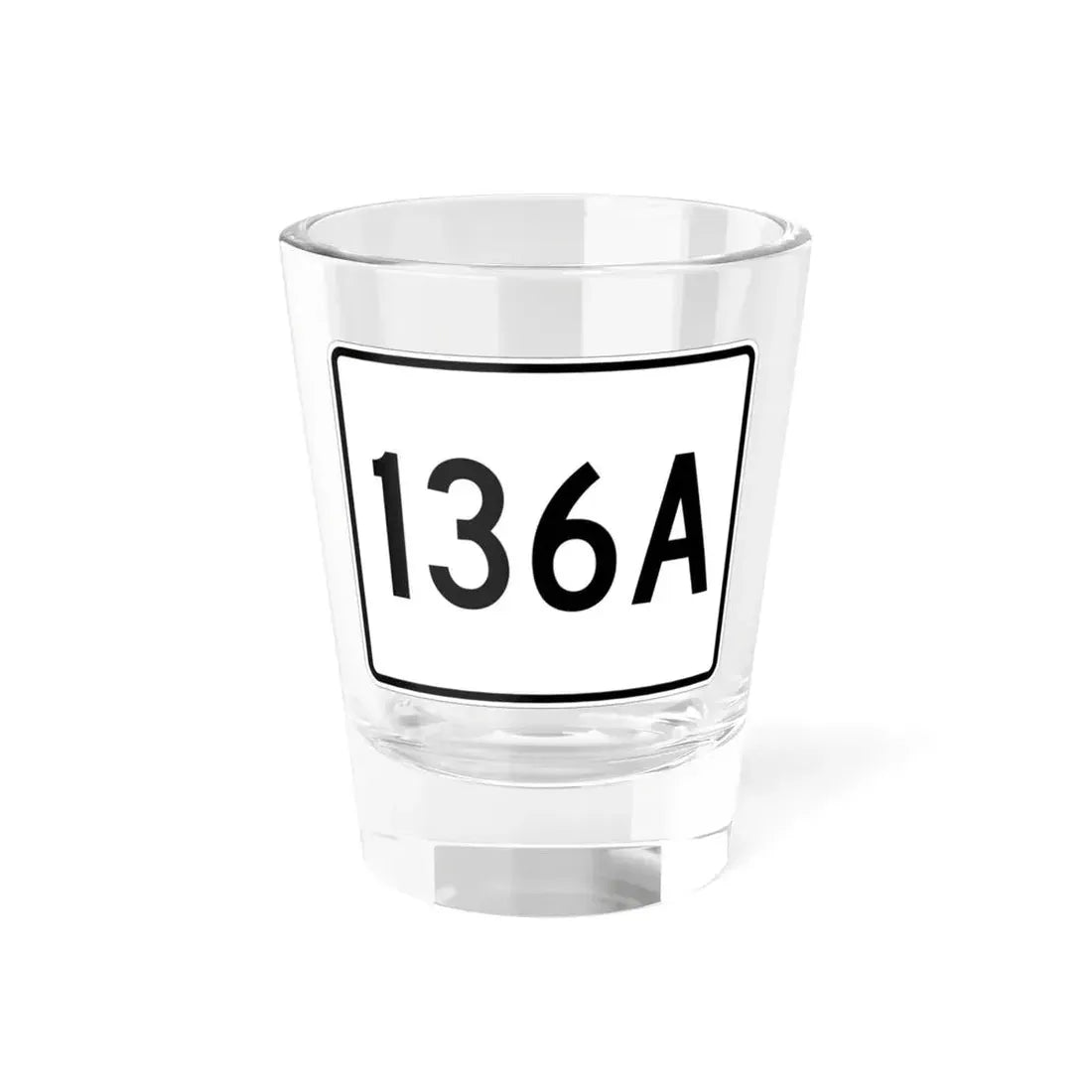 Illinois 136A (Illinois) (Road Sign) Shot Glass 1.5oz 1.5oz - Go Mug Yourself