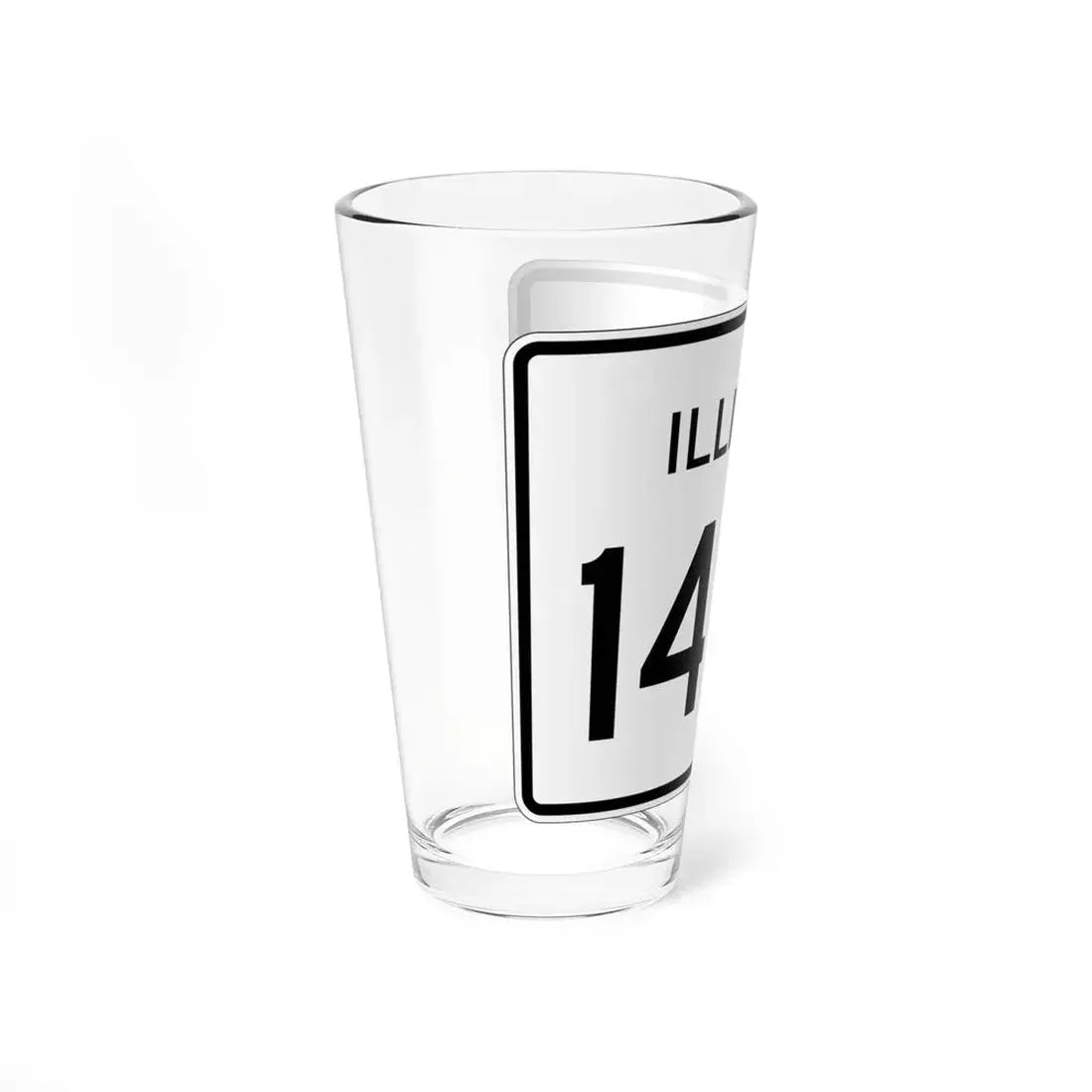 Illinois 142A (Illinois) (Road Sign) Pint Glss 16oz - Go Mug Yourself