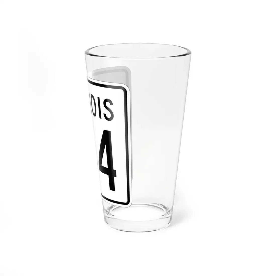 Illinois 144 1960 (Illinois) (Road Sign) Pint Glss 16oz - Go Mug Yourself