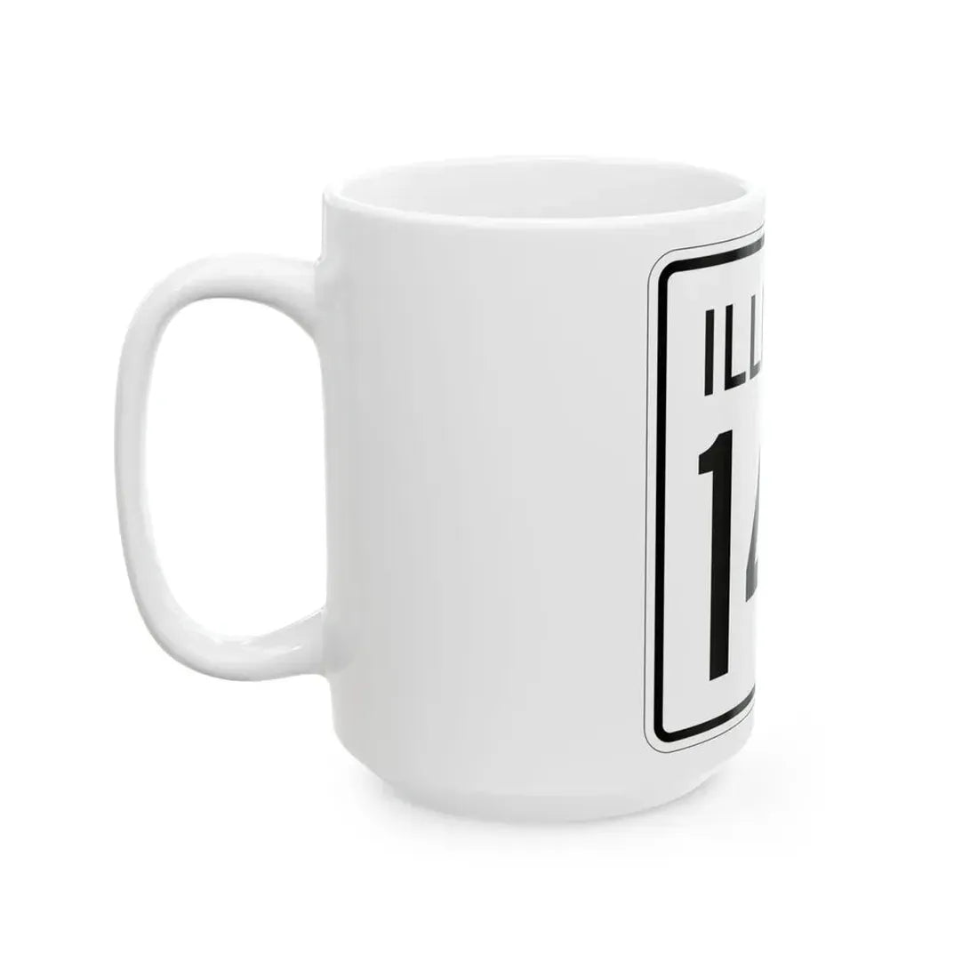 Illinois 144 1960 (Illinois) (Road Sign) White Coffee Mug - Go Mug Yourself