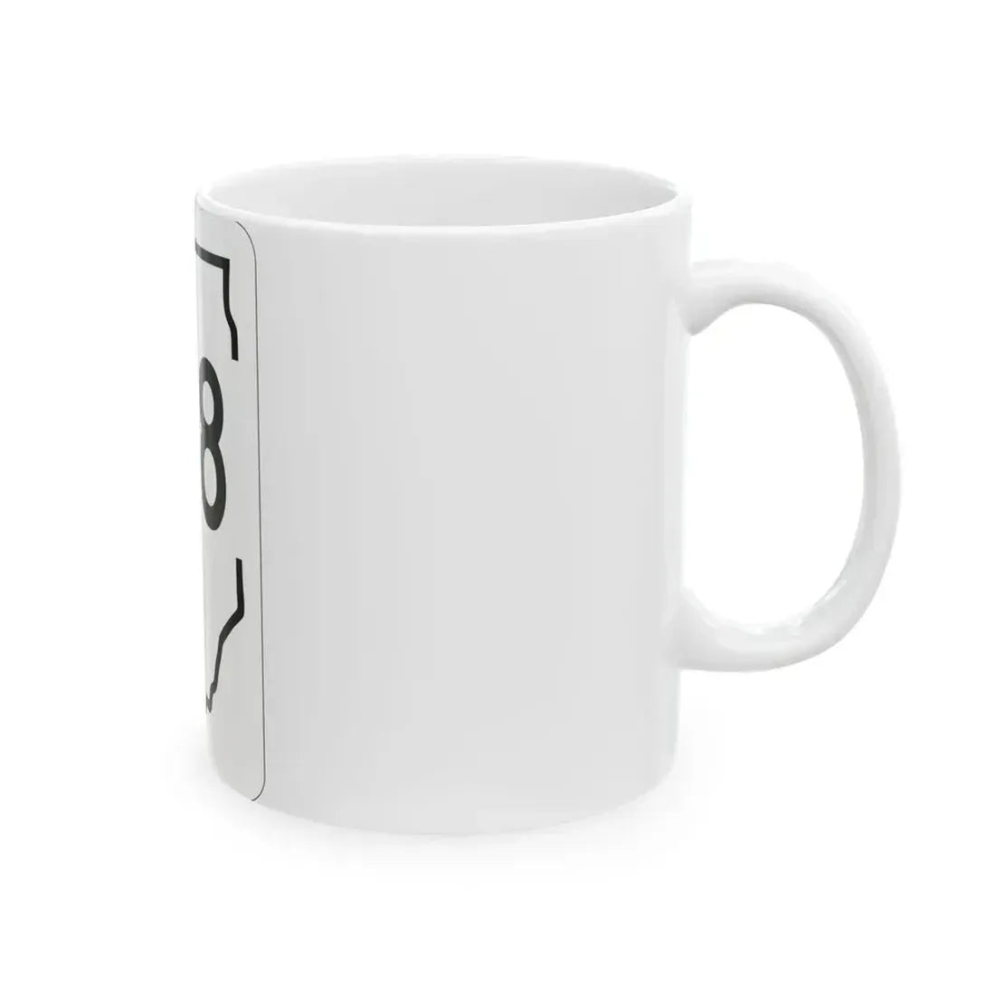 Illinois 158 1950 (Illinois) (Road Sign) White Coffee Mug - Go Mug Yourself