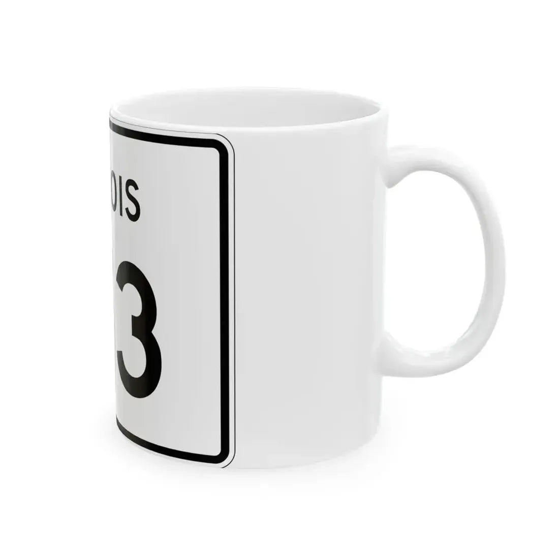 Illinois 173 (Illinois) (Road Sign) White Coffee Mug - Go Mug Yourself
