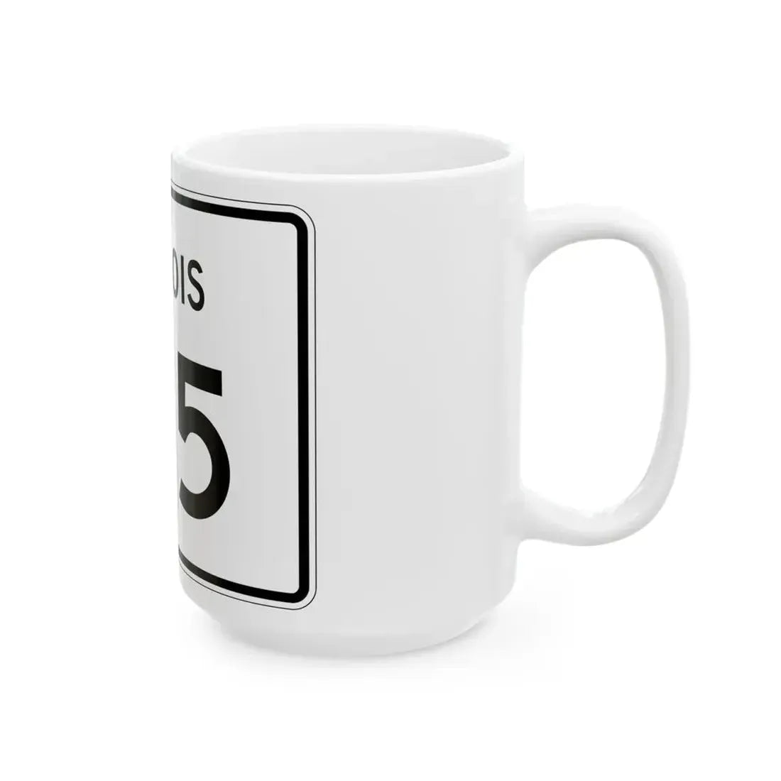 Illinois 175 (Illinois) (Road Sign) White Coffee Mug - Go Mug Yourself