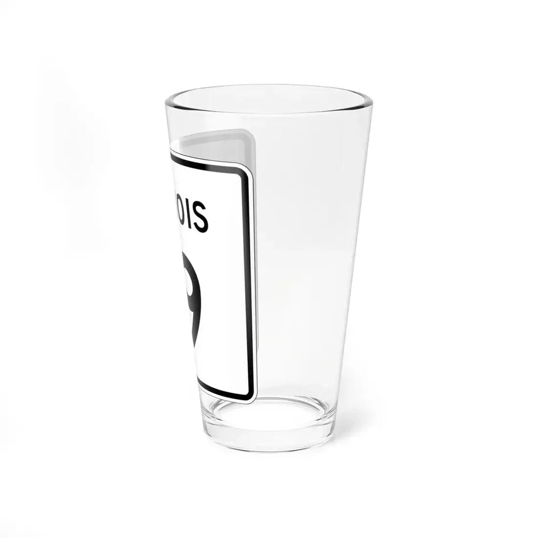 Illinois 19 (Illinois) (Road Sign) Pint Glss 16oz - Go Mug Yourself