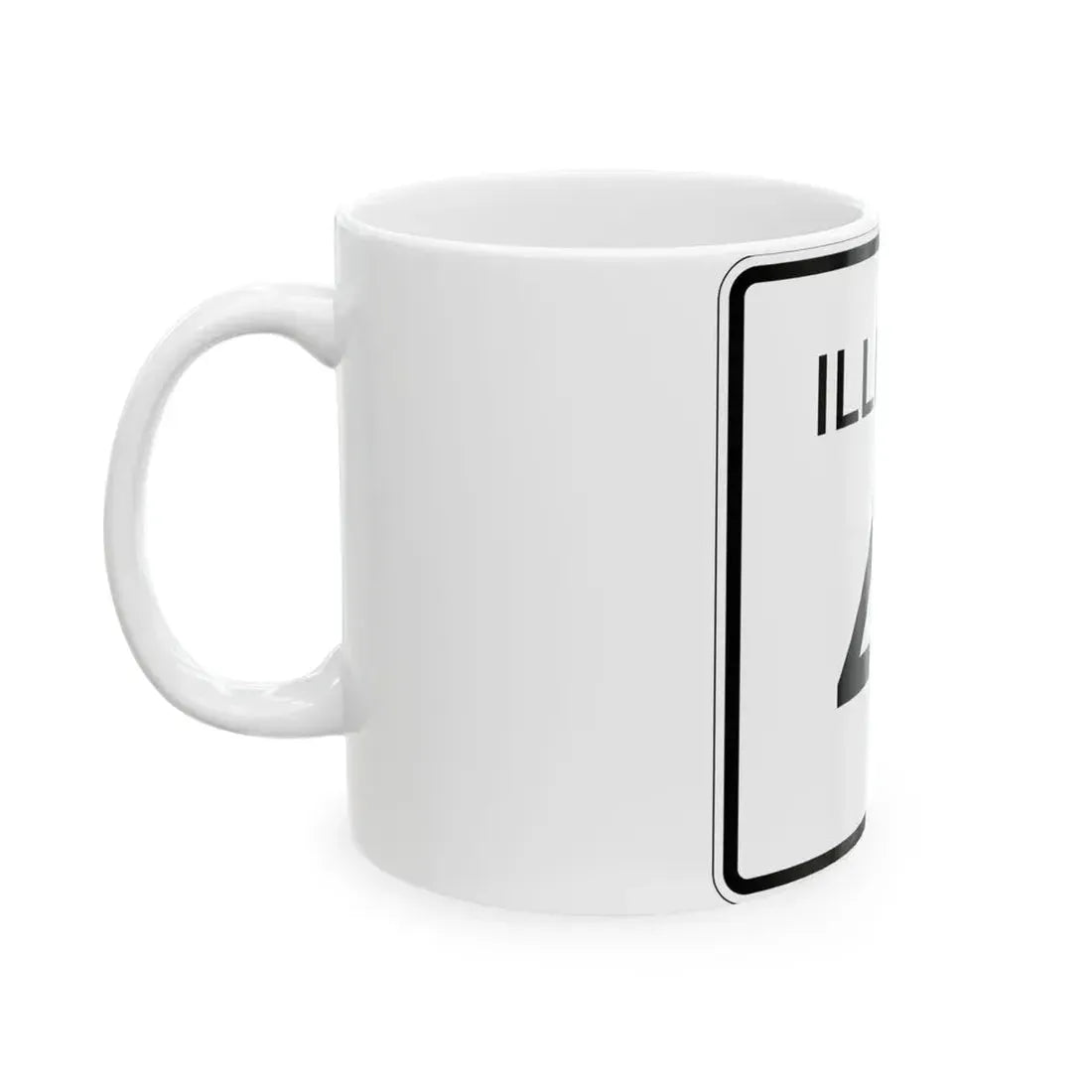 Illinois 41 (Illinois) (Road Sign) White Coffee Mug - Go Mug Yourself