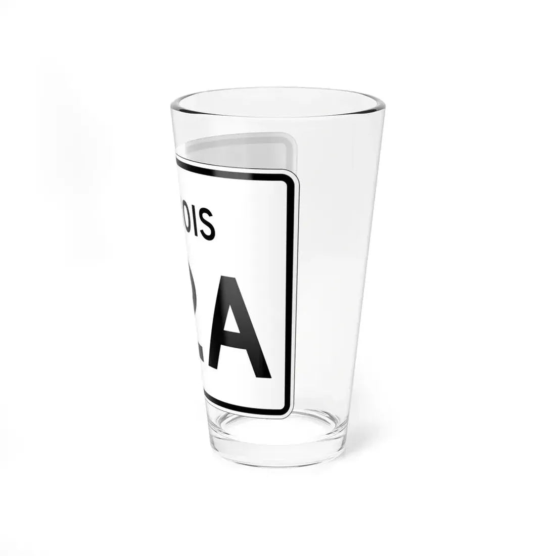 Illinois 42A (Illinois) (Road Sign) Pint Glss 16oz - Go Mug Yourself