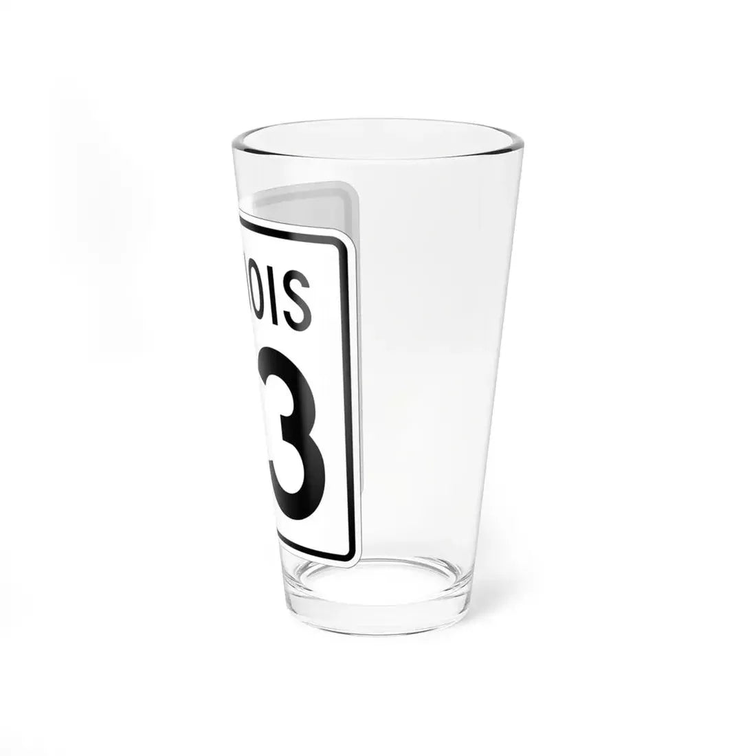 Illinois 43 1960 (Illinois) (Road Sign) Pint Glss 16oz - Go Mug Yourself