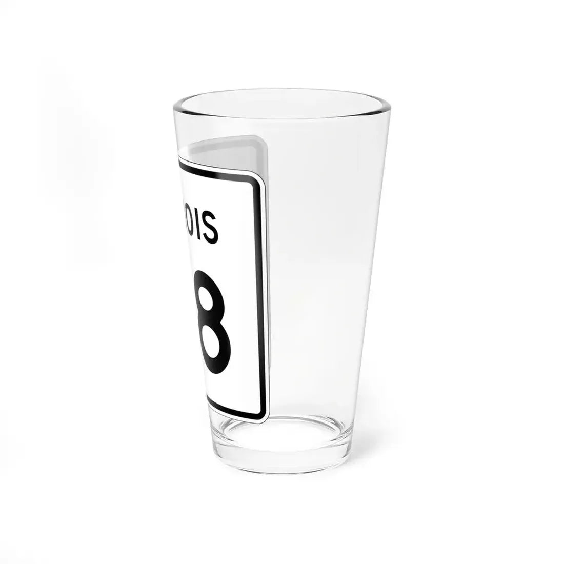 Illinois 48 (Illinois) (Road Sign) Pint Glss 16oz - Go Mug Yourself