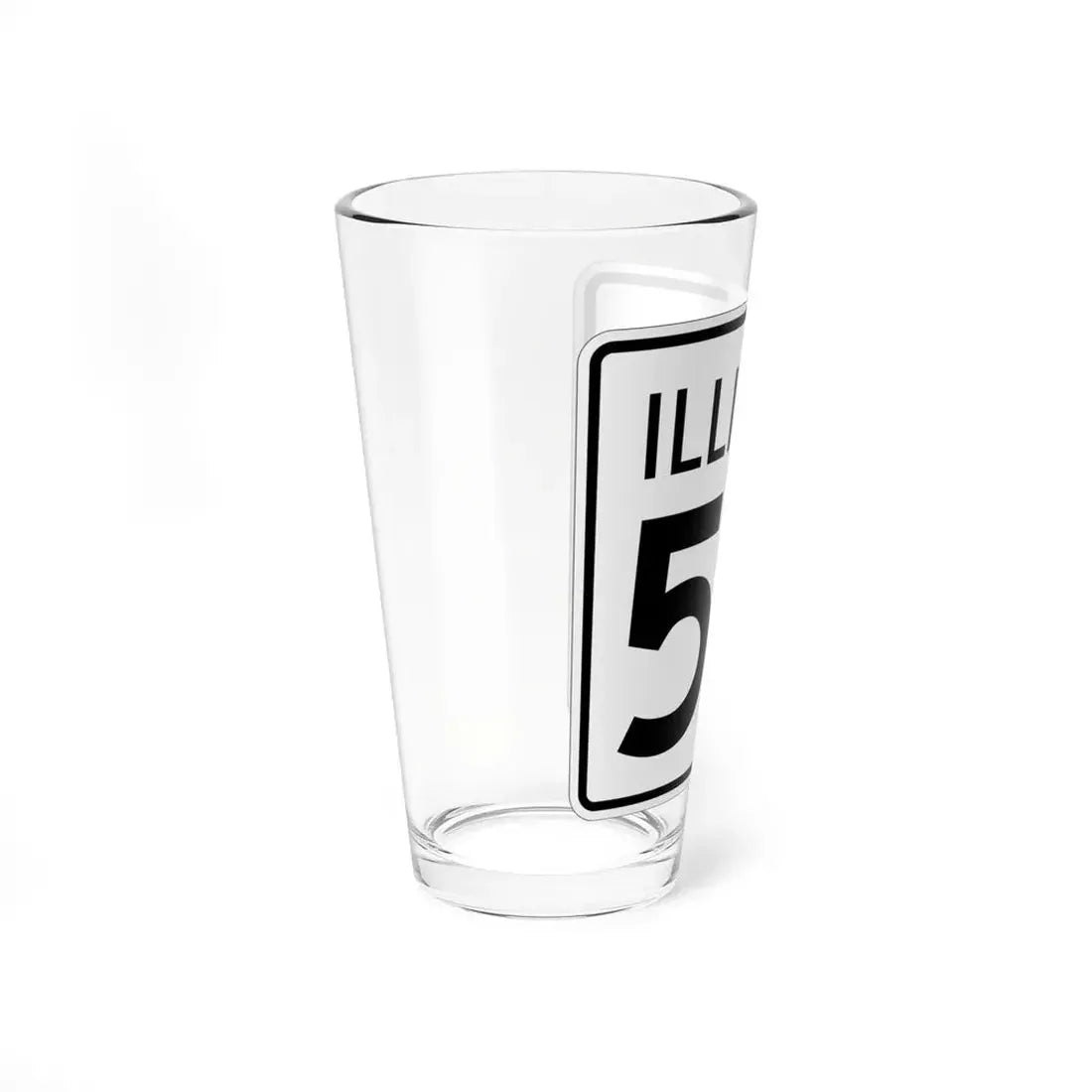 Illinois 55 1960 (Illinois) (Road Sign) Pint Glss 16oz - Go Mug Yourself