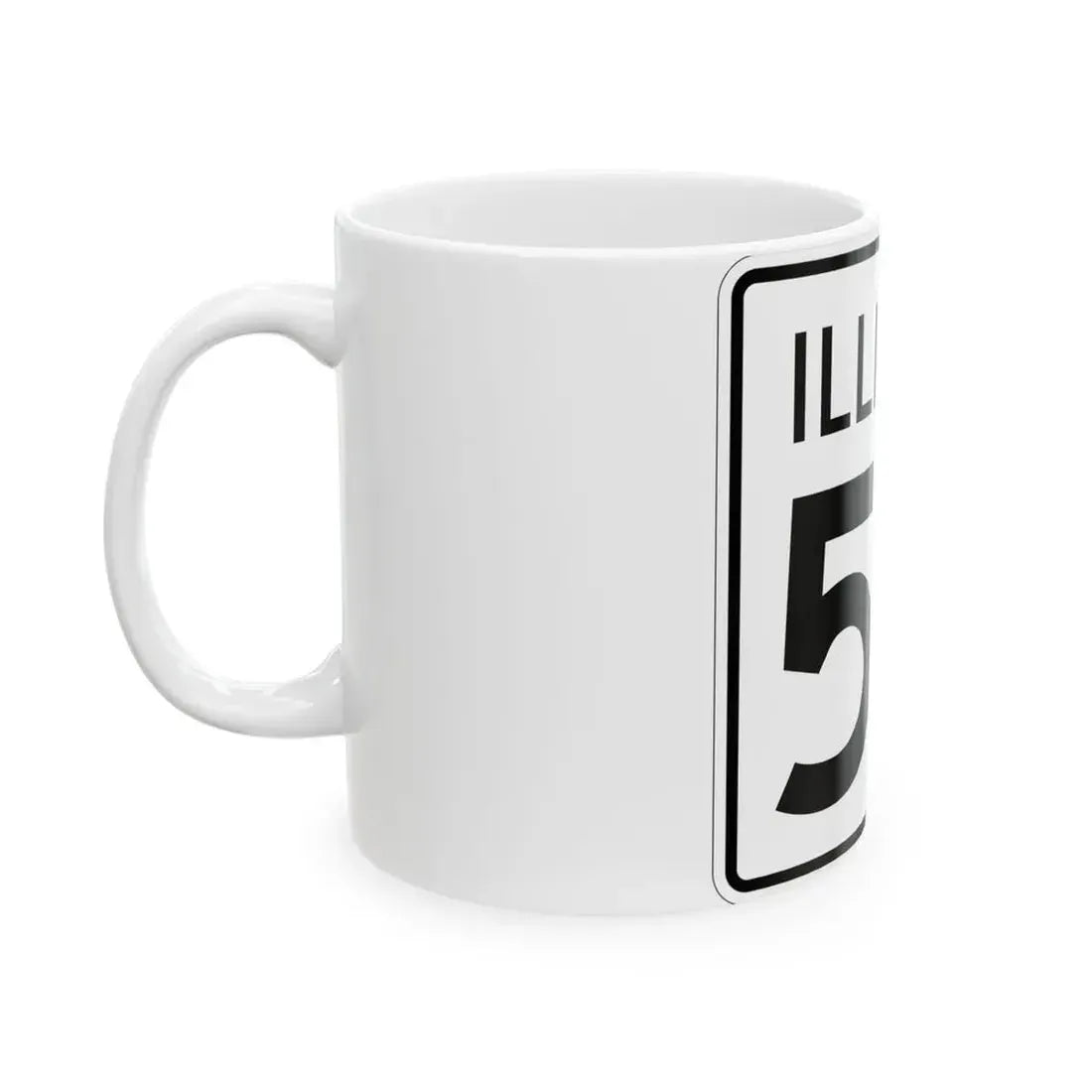 Illinois 55 1960 (Illinois) (Road Sign) White Coffee Mug - Go Mug Yourself