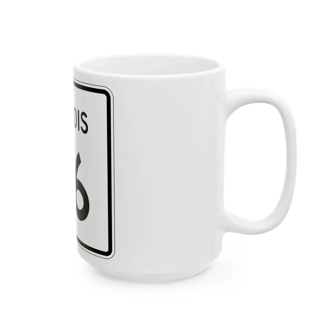 Illinois 56 (Illinois) (Road Sign) White Coffee Mug - Go Mug Yourself